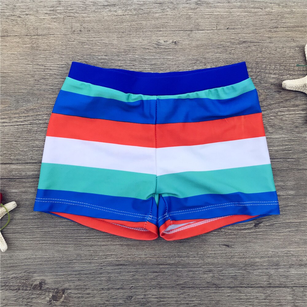 Boys Swimming Trunks Children Swim Shorts For Boys Striped Stretch Swimsuit Trunks Kids Swimwear