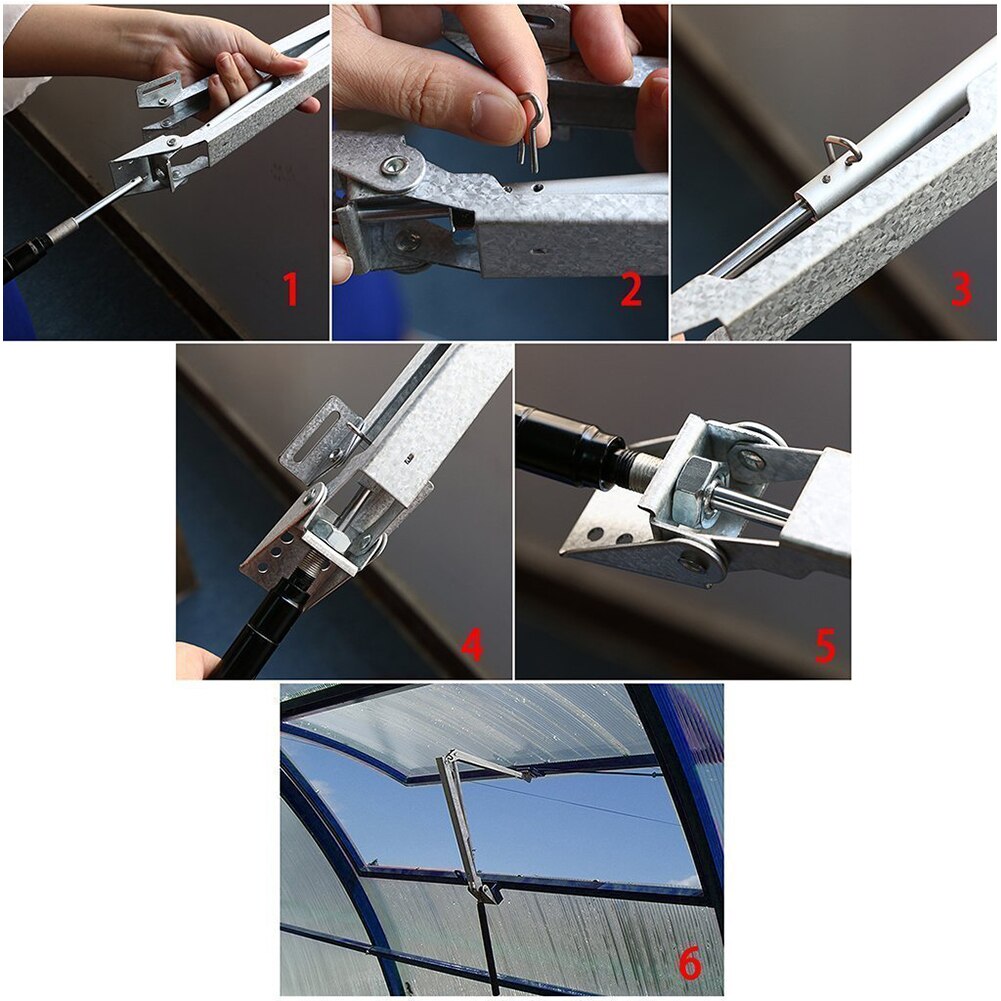 Solar ALUMINUM Thermofor Non-electric solar powered automatic greenhouse window roof vent opener Roof Opening Green House Garden