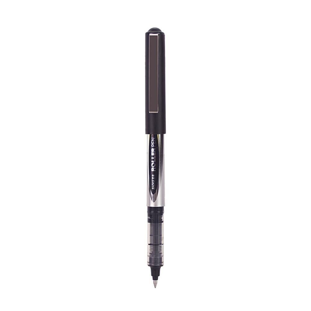 1PC Direct-fluid-roller Pen 0.5mm Black Quick-drying Gel Pen For student Cute Stationary Signing Pen School Supplies