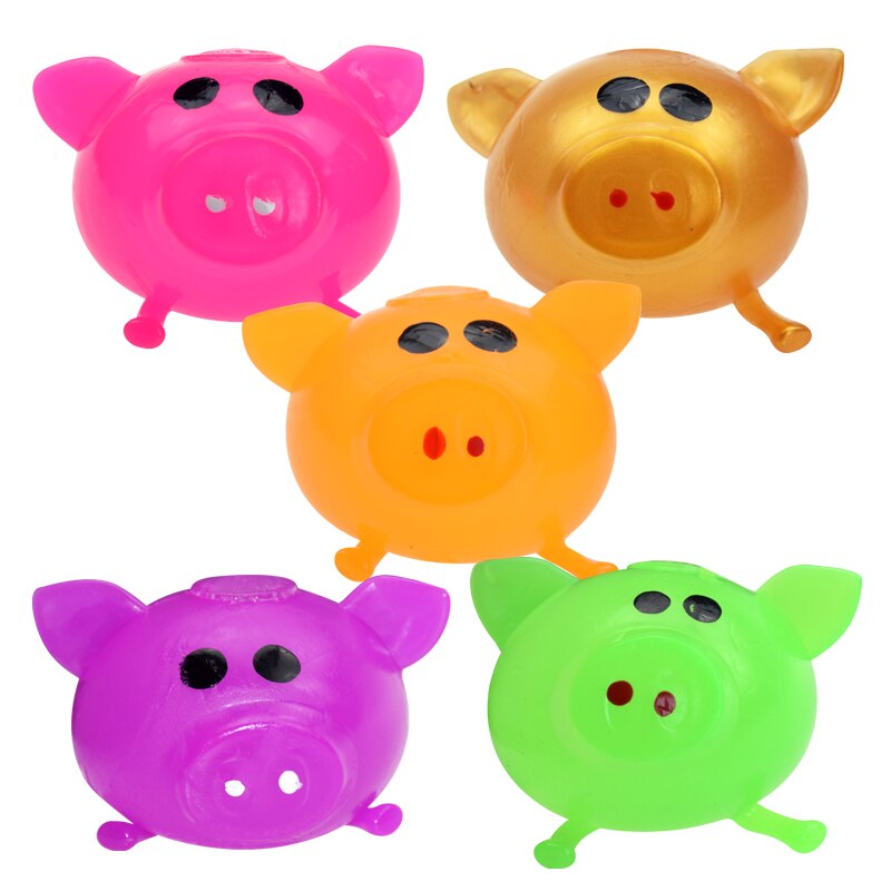 Grappige Anti Decompressie Splat Bal Vent Speelgoed Ontluchting Bal Sticky Smash Water Ballen Stress Rubber Varken Speelgoed Voor Kinderen