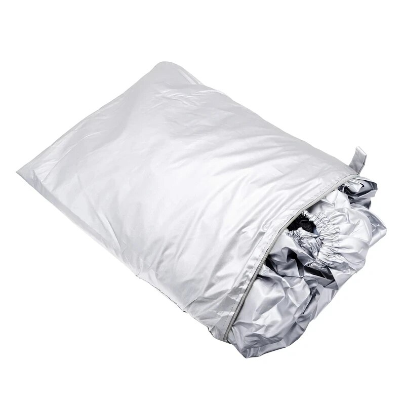 Bootsabdeckung für Yacht, Outdoor-Schutz, wasserdicht, Bootsabdeckung, Stoff, bruchsicher, reißfest, silberfarben, reflektierend, 11–22 Fuß