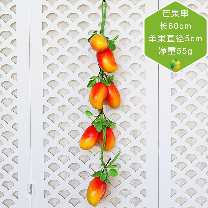 Résine de fruits décoration murale | Simulation de légumes verts, brochette de légumes verte, décoration murale de maison, décoration murale de Restaurant: Fruit 7