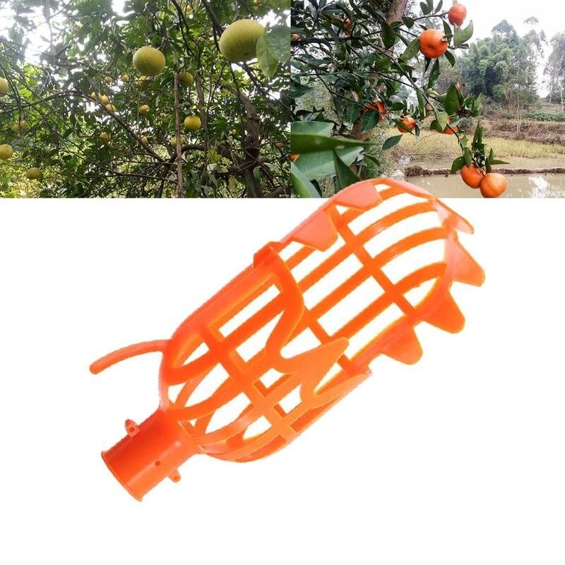 Fruit Collector Plastic High-altitude Fruit Catcher Basket Farm Garden Picking Hand Picker Tools Fruit Picker Harvester