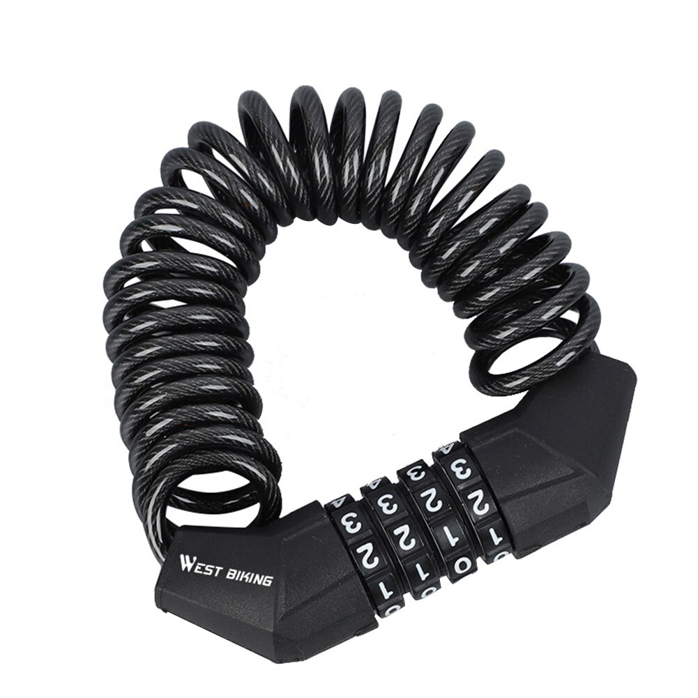 WEST BIKING Mountain Bike Lock Anti-theft Password... – Grandado