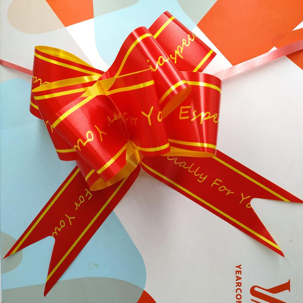 Wrap Pull Bow Confetti Bow Bow With Ribbon For Wedding Christmas Party Wrapping 5.9"Inch (20 Pcs): gules