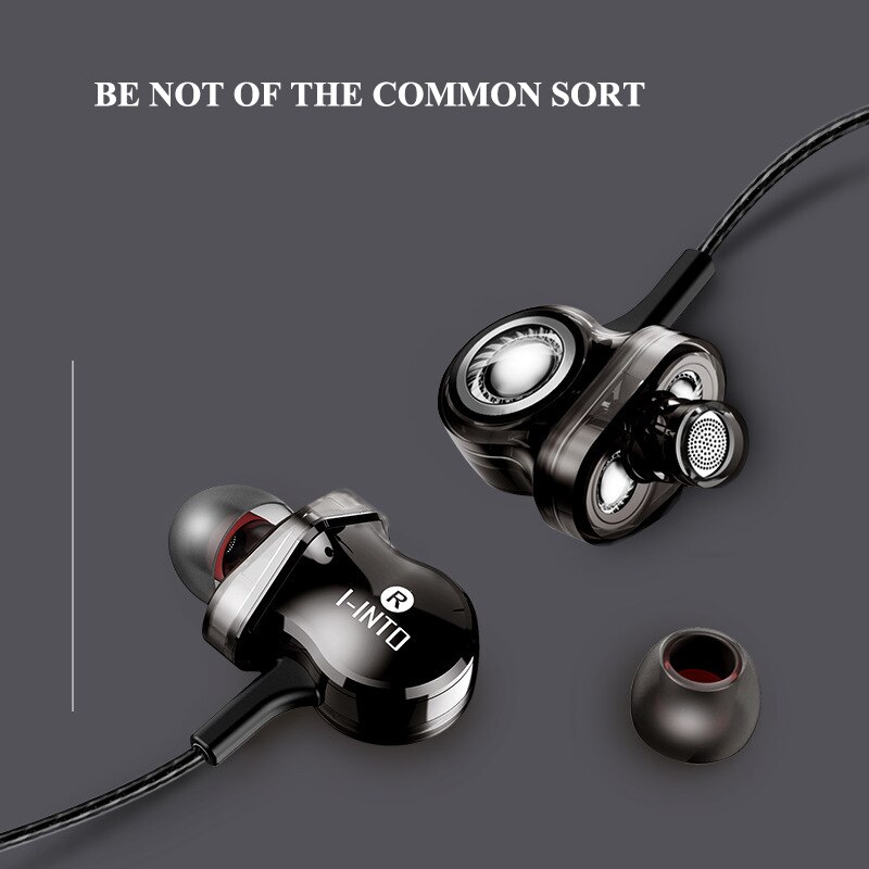 Auriculares dinámicos I-INTO i8, 6 unidades, Subwoofer de graves HIFI, 3,5mm, con seis altavoces