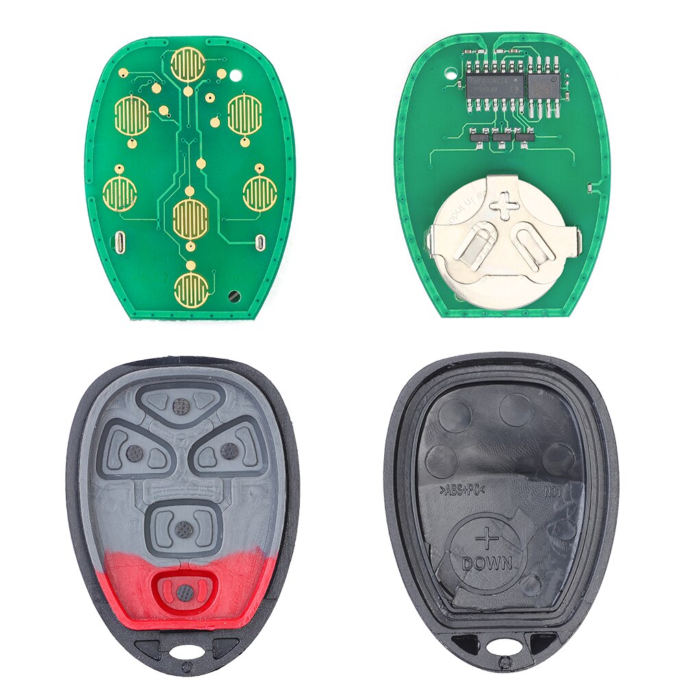 KEYECU 2pcs for Pontiac G5 G6 for Buick for Chevrolet Remote Control Key Fob P/N 22733524 FCC ID KOBGT04A