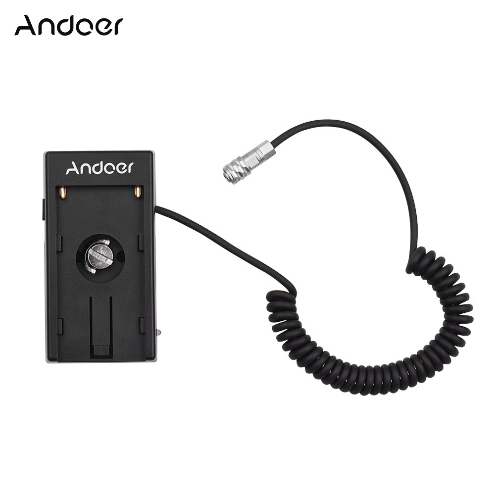 Andoer – caméra de cinéma Blackmagic BMPCC 4K, alimentation électrique, adaptateur de plaque de montage avec câble à ressort pour batterie Sony NP-F970 F750 F550