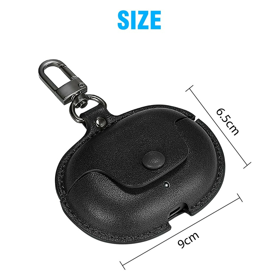Funda protectora de cuero PU para Beats Studio Buds / Buds + Plus, accesorios para auriculares a prueba de golpes con llavero, Fundas