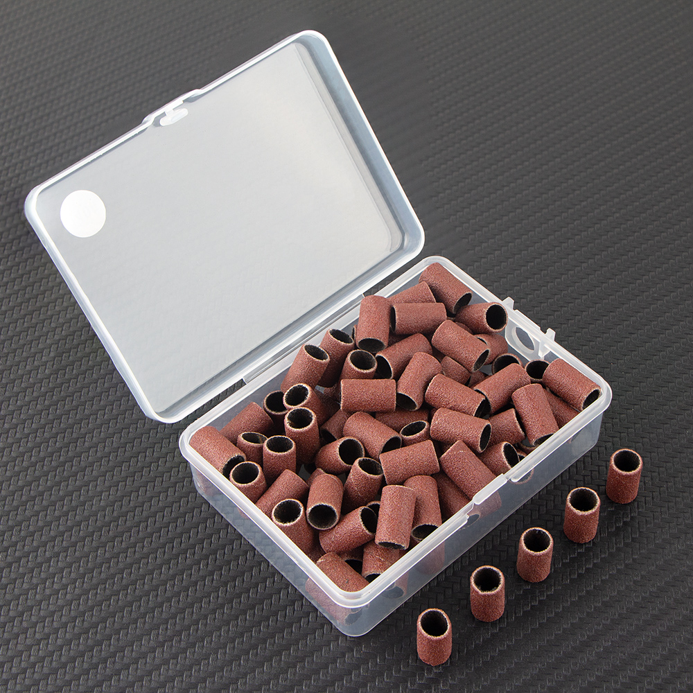 100 Uds. Brocas para uñas, bandas de lijado para máquina eléctrica, lima, amoladora, lijadora, juego de bandas para uñas acrílicas, herramientas de eliminación de Gel: Otros colores