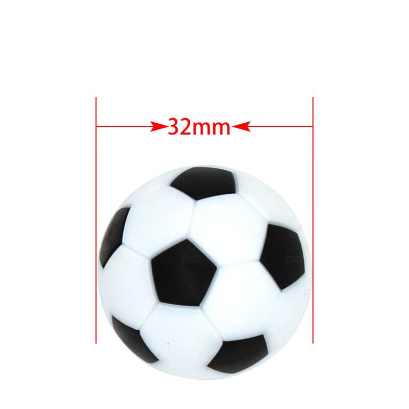 10PCS 31/32mm Resin Environmental Football Black and WhiteTable Football Table Football Machine Plastic Accessories