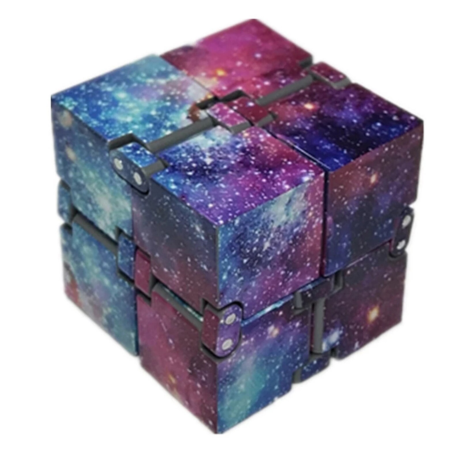 Metal Infinity Cube Toy Aluminium Deformation Magical Cube Toys chilren Stress Reliever for EDC Anxiety Reliever Autism Toys D14