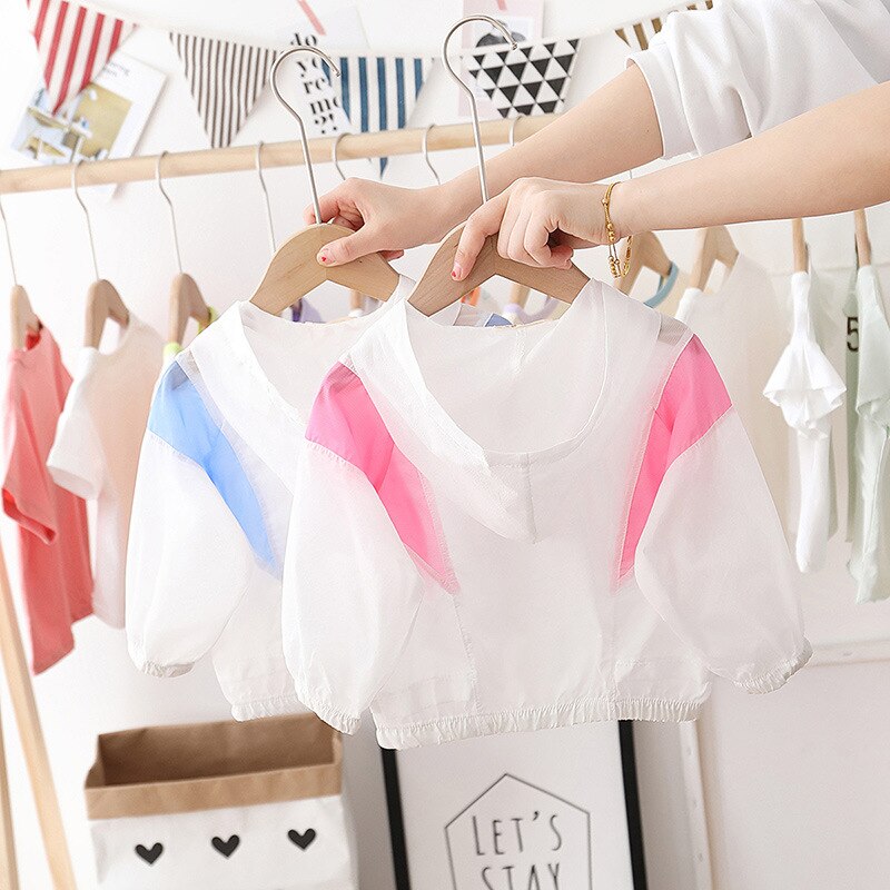 Manteau imperméable au soleil pour bébés garçons filles | Manteau de protection contre le soleil, léger et respirant, pour enfants, vestes de climatisation pour enfants