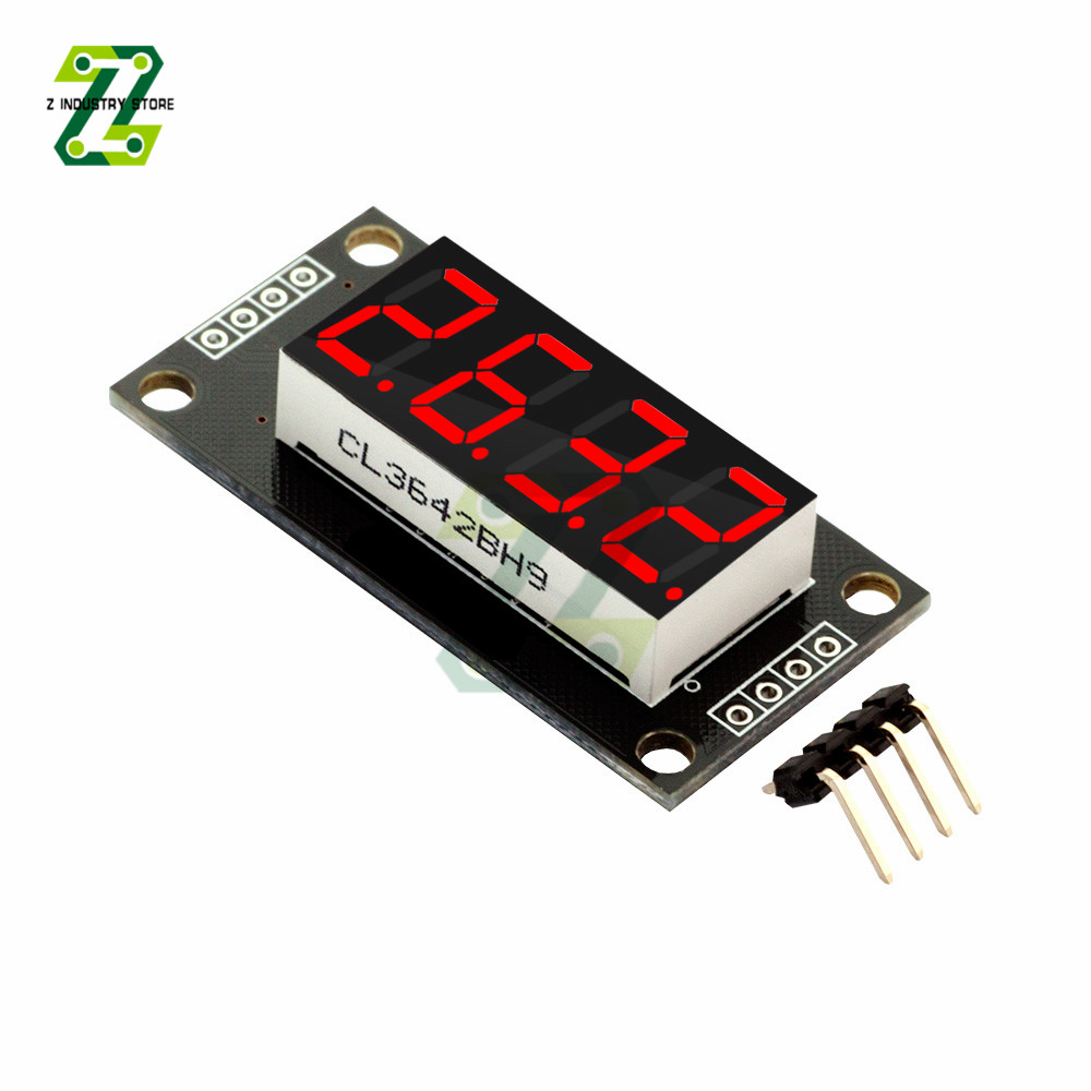 0.36 inch TM1637 LED Display Module 4 Digit LED Indicator For Arduino DIY Red Green Blue Yellow White: red