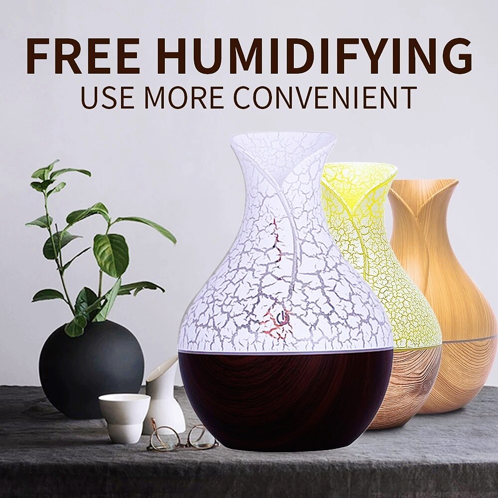 Mini USB Air Humidifier Mechanical Household Single Nozzle Cold Aroma Diffuser Color Light Heavy Ultrasonic Humidifier 130ML