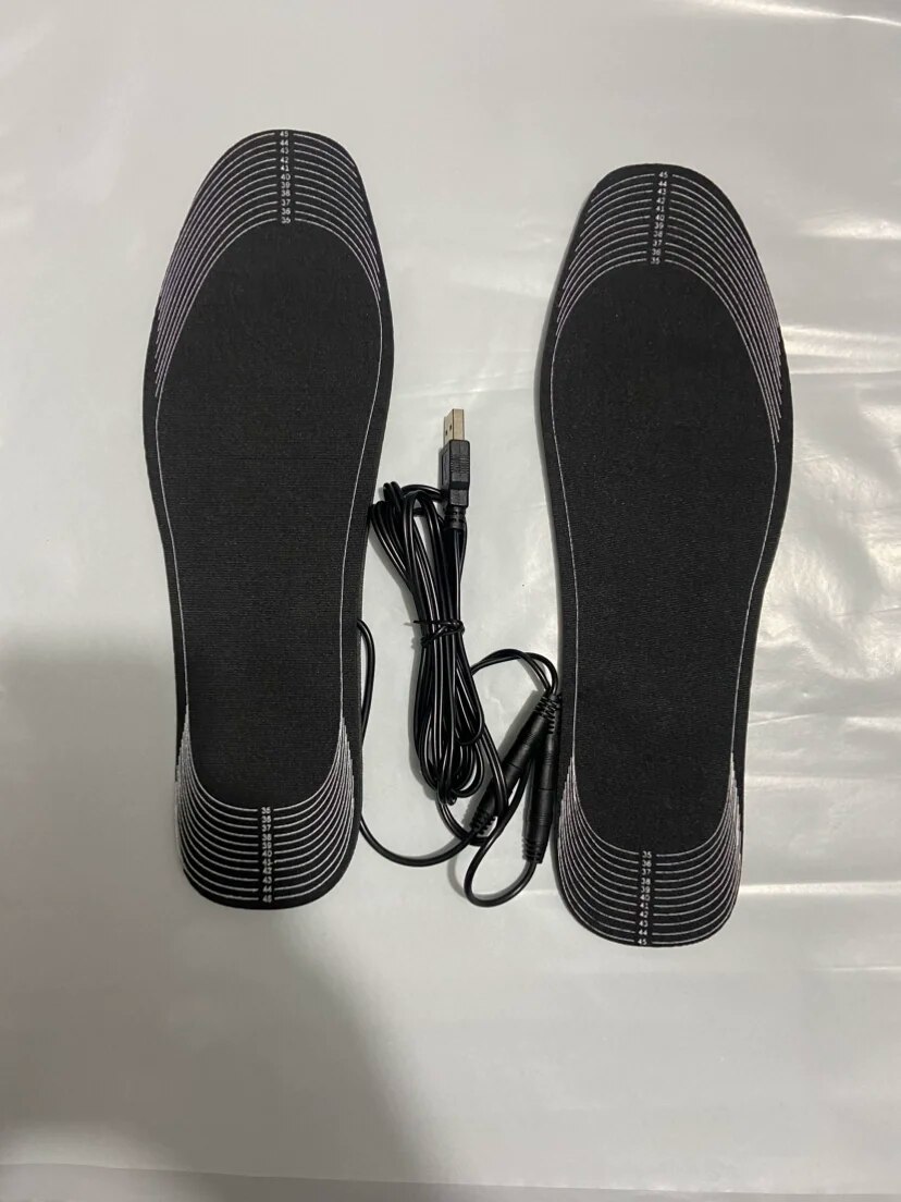 Verwarmde Schoen Inlegzolen Elektrische Verwarming Pad Inlegzolen Cuttable Elektrische Verwarming Inlegzolen Wasbare Verwarming Inlegzolen Verwarming Voetwarmers: Default Title