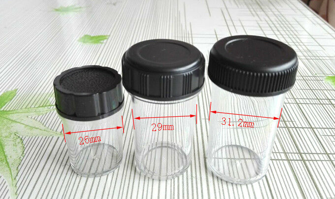 5 PCS Microscope Objective Lens Protection Box RMS Thread Microscope Plastic Lens Box objective lens protection box