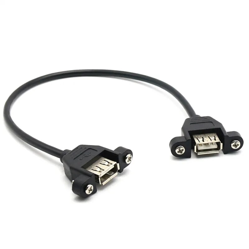 mini USB to USB bus with screw holes can be fixed T-port adapter cable mini USB to USB with ears