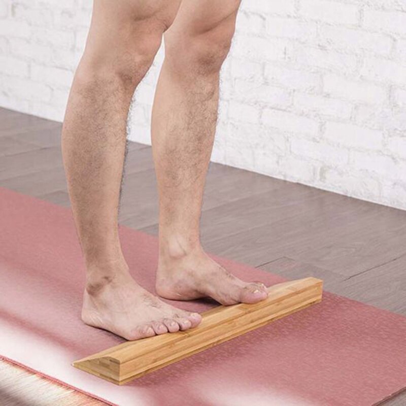 -26X7.5cm Yoga Brick Round Brick Oblique Plank Beech Semicircular Arc Brick Oblique Board Square Brick