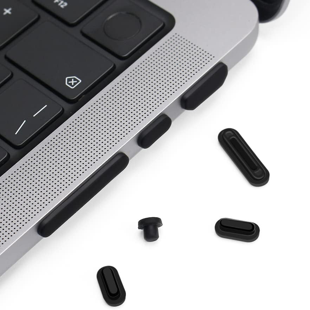 7PCS Dust Plug Cover Dirt Plug Cups Set for MacBook Pro 14/16 inch Air M3 M2 M1 A2779/A2442/A2780/A2485/A3113/A3114/A2681/A2941