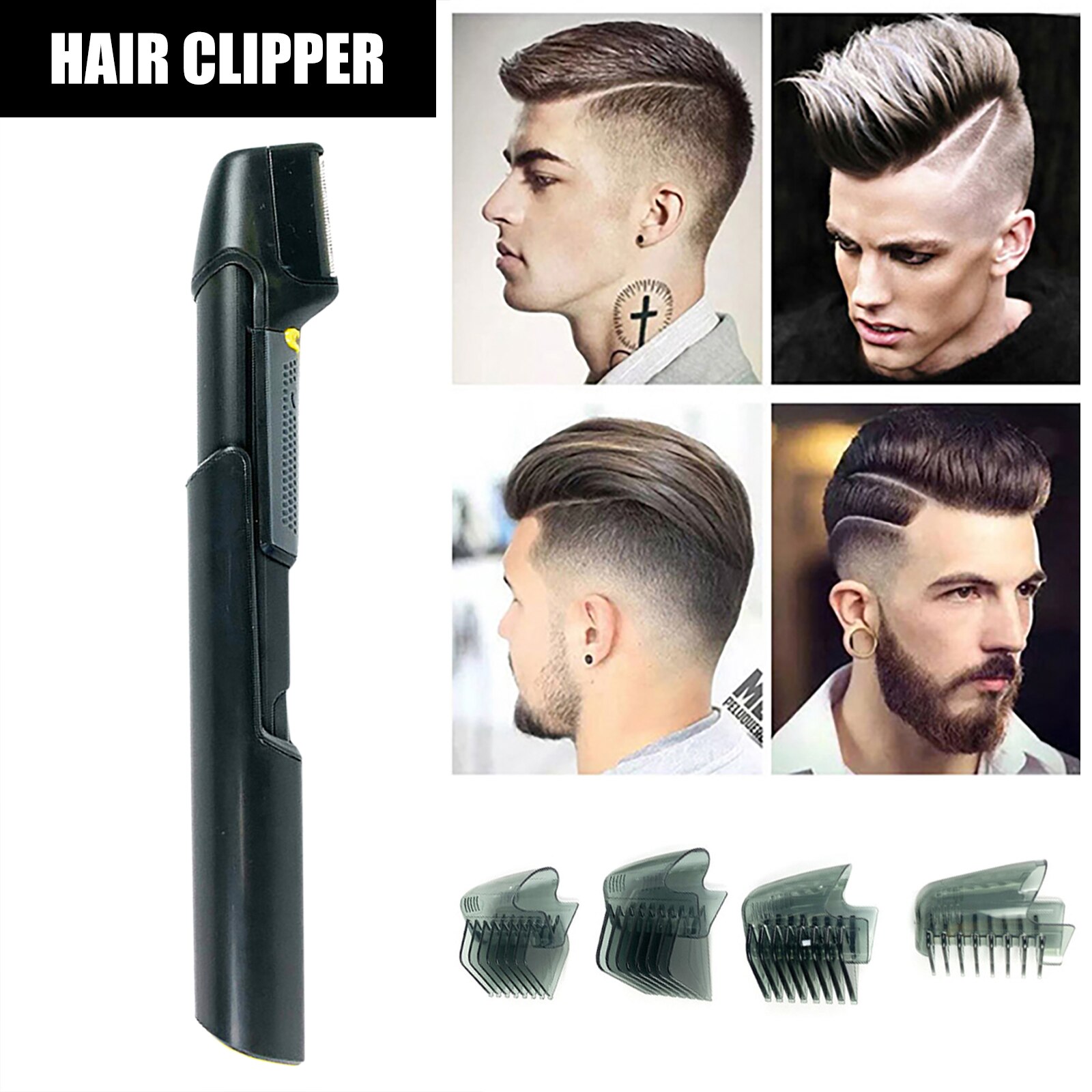Beard Trimmer-Electric Retractable Hair Remover Tool for Men