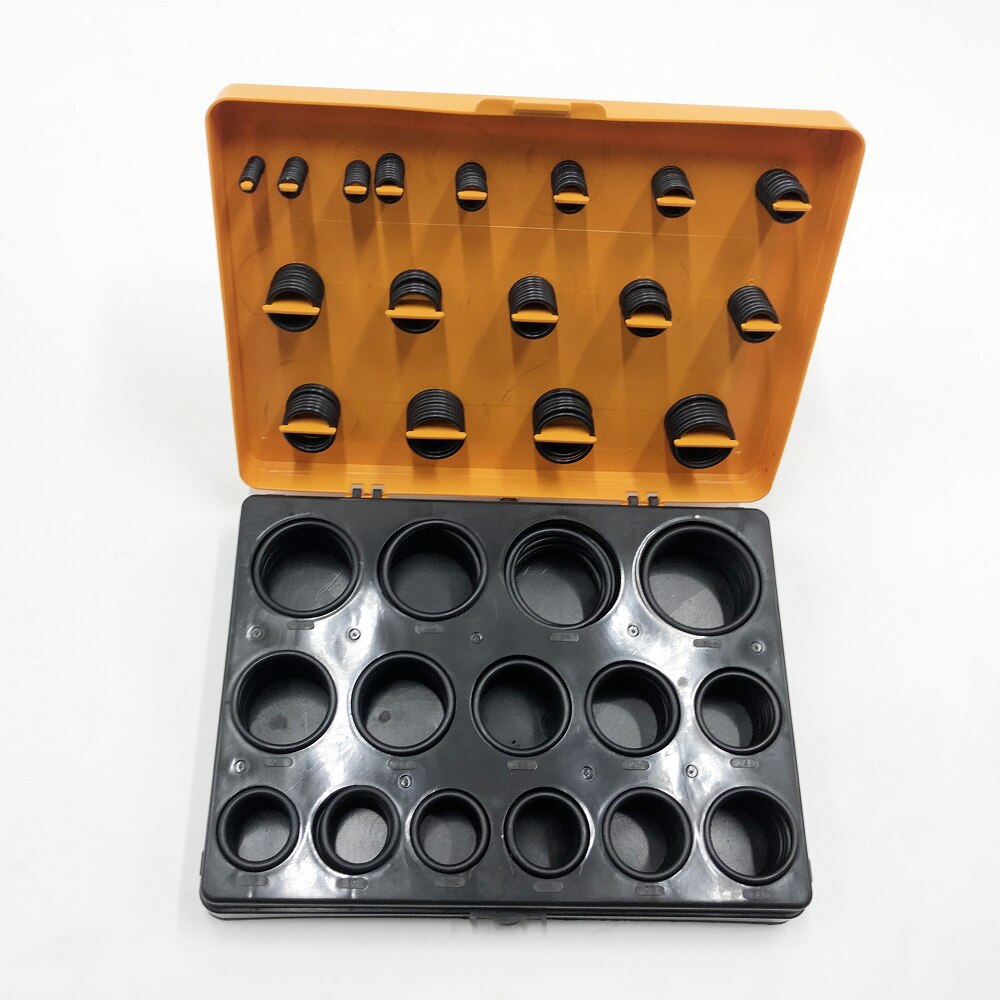 O-RING KIT FOR EXCAVATOR HYUNDAI R60 R200 R450 NBR90 NITRILE 90 DUROMETER RUBBER SEAL O RING ASSORTMENT O-RING BOX O-RING KIT