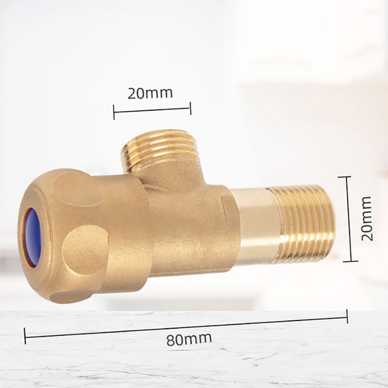 Angle Stop Valve Brass / Cold Water Quarter Turn ON/Off for Bathroom Fixtures - Faucet, Toilet Supply Shut Off Vavle 앵글밸브