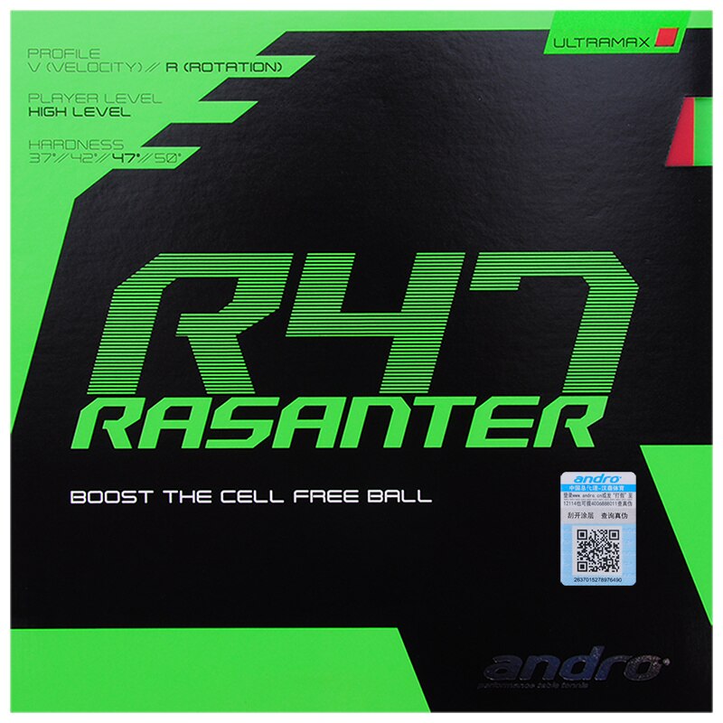Andro-Tenis De Mesa De goma Rasant R42, Tenis De Mesa con esponja, Original