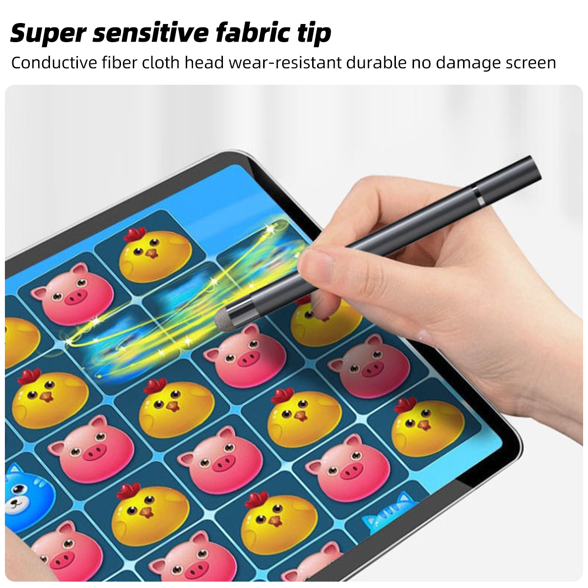 2 in 1 universell styluspenna för ipad android surfplatta mobiltelefontillbehör ritplatta kapacitiv skärm pekpenna