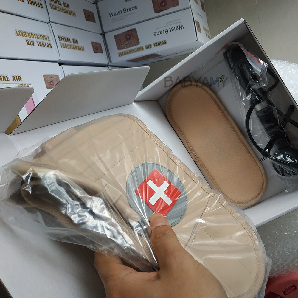 Taille Luft Traktion Klammer Gürtel Wirbelsäule lenden Unterstützung Zurück Linderung Gürtel Backach Schmerzen Freisetzung Massagegerät unisex Physio Dekompression