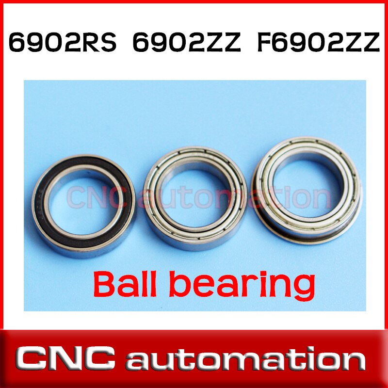2pcs 6902 6902Z 6902ZZ 15*28*7mm chrome steel deep groove bearing F6902ZZ S6902RS S6902ZZ flange stainless magnetic bearing
