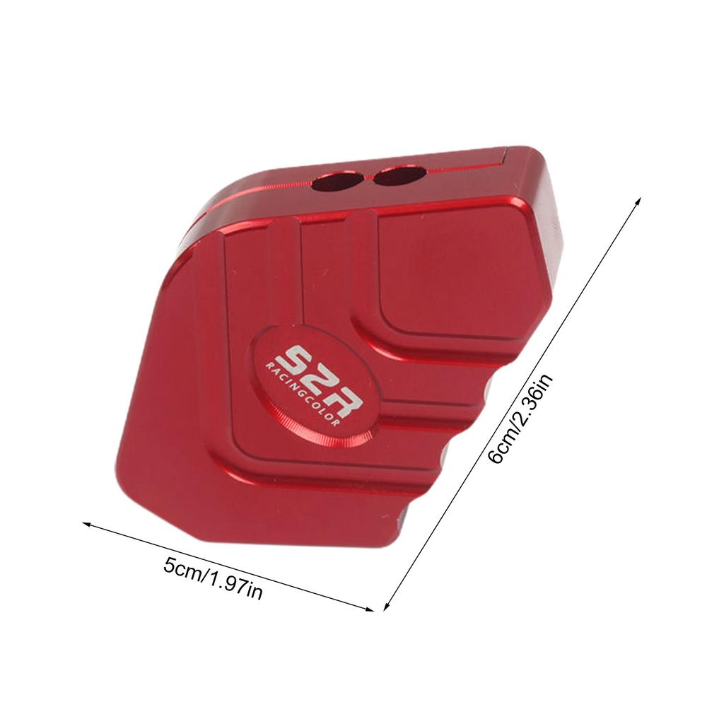 Aluminium Motorfiets Fiets Kickstand Extender Voet Zijstandaard Verlengstuk Voetsteun Plaat Motor Accessoires: Rood