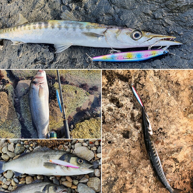 TSURINOYA 140S Sinking Minnow 140mm 26g Ultra Long Casting Fishing Lure STINGER Seabass Tuna Sea Inshore Fishing Hard Bait Model