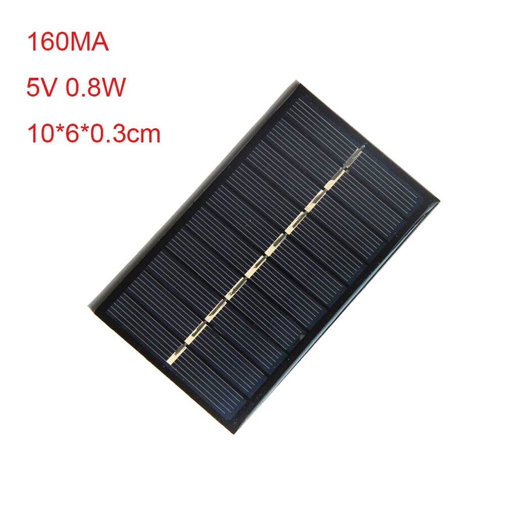 2V 5V 6V 12V Solar System DIY For Battery Solar Panel 0.23W 0.8W 1W 1.5W 3W Cell Portable Solar for Outdoor Camping Hiking: 5V  0.8W