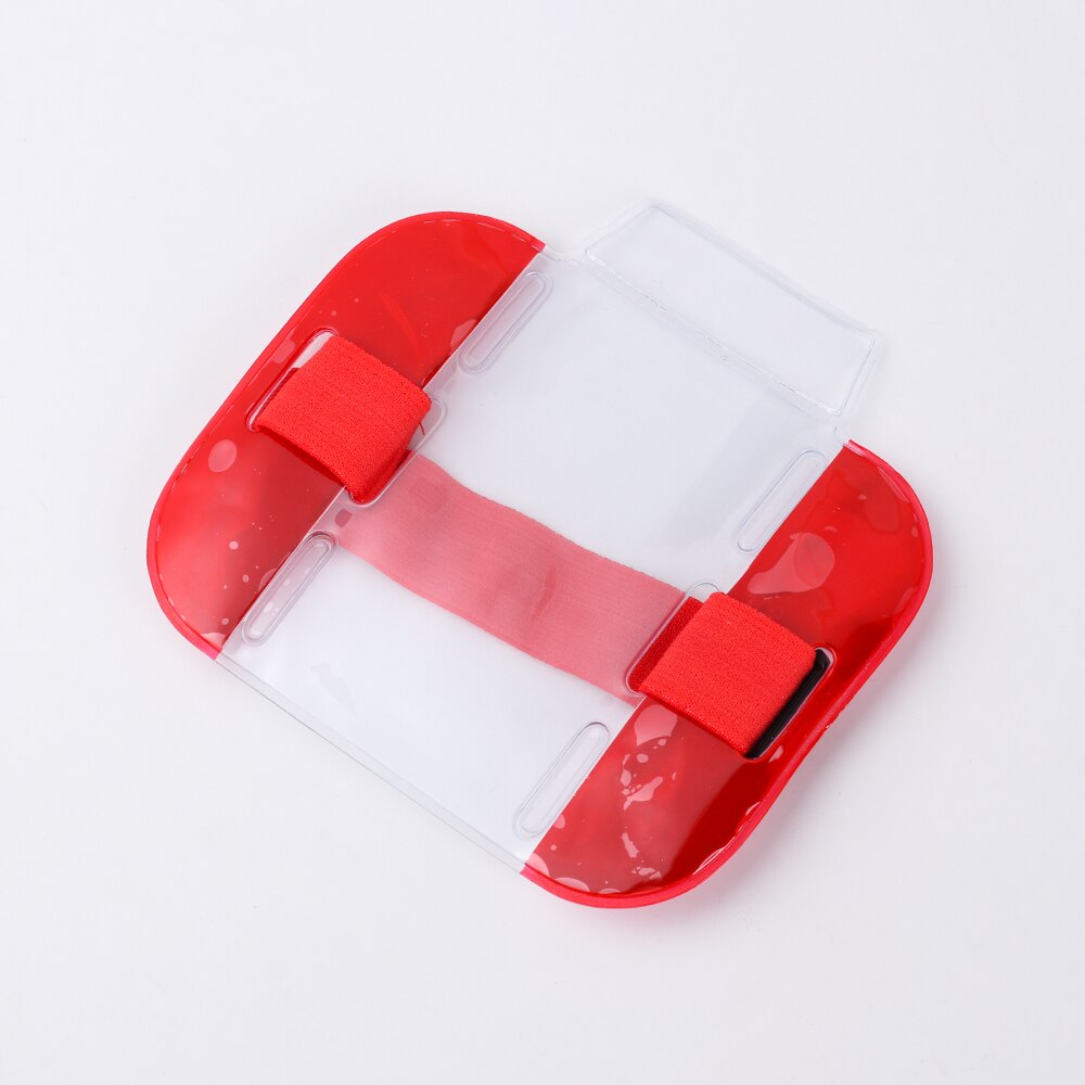 Universal ID Card Holder Transparent Visibility Convenient Arm Band Badge Holder PVC Card Sleeve Office Supplies