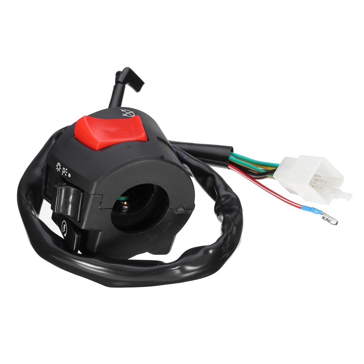 22mm Motorradlenker Schalter Für Scheinwerfer & Hupe – Universal, Wasserdicht, Aluminium