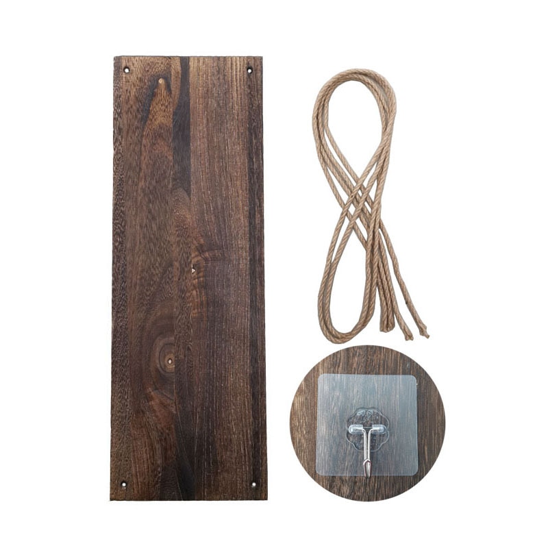 Estante de madera para pared maceta colgante de madera, estante de madera flotante montado en la pared, estante de pared para dormitorio: B02