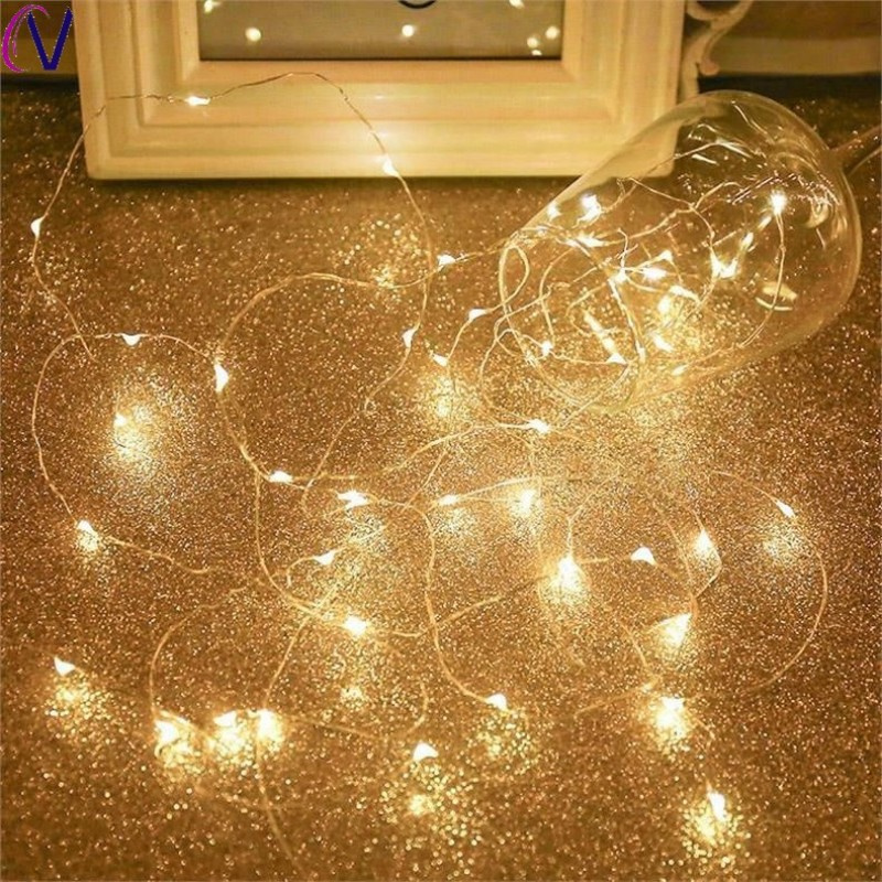 1m/2m/3m/5m/10m USB LED Lichterketten Girlande Lampe DIY Party Hochzeit Weihnachten baum Blinker Gebühr LED Lichter Hause Dekoration