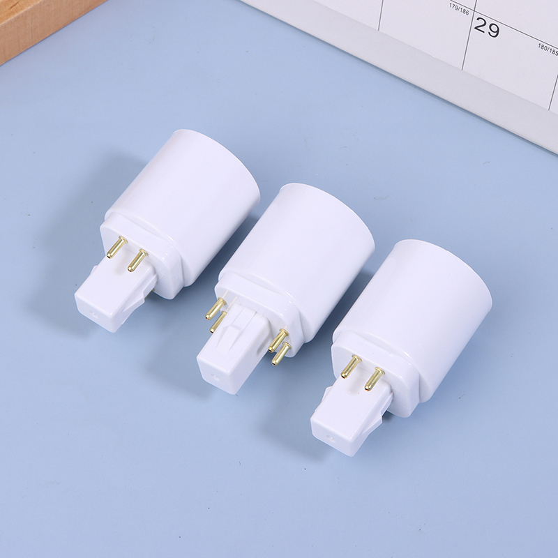 3 Stuks 4 Pin Geleidende G24 Naar E26/E27 Socket Adapter G24Q Lampvoet Adapter G24Q Naar Medium licht Socket Converter: Default Title