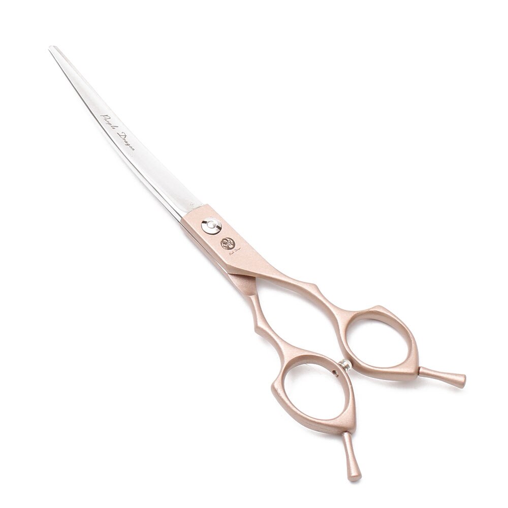 Purple Dragon-Tijeras de aseo para perros, 6,5 ", 7", Japón 440C, tijeras rectas, tijeras curvadas hacia arriba/abajo, Z4009