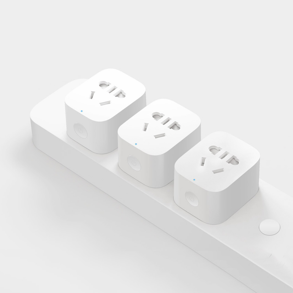 IN STOCK Xiaomi MIJIA Smart Socket Plug Basic WiFi Wireless Remote Socket Smart Travel Adapter Power on and off UK/US/AU/EU Plug