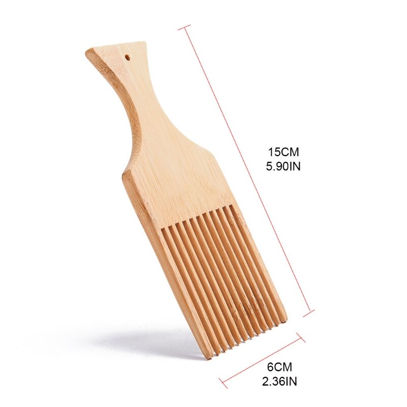 Houten Baard Kam Hout Olie Haar Pick Kam Baard Pick Kam Houten Haar Picks Niet-Statische Lange Tand Detangling kam Voor Vrouwen Mannen