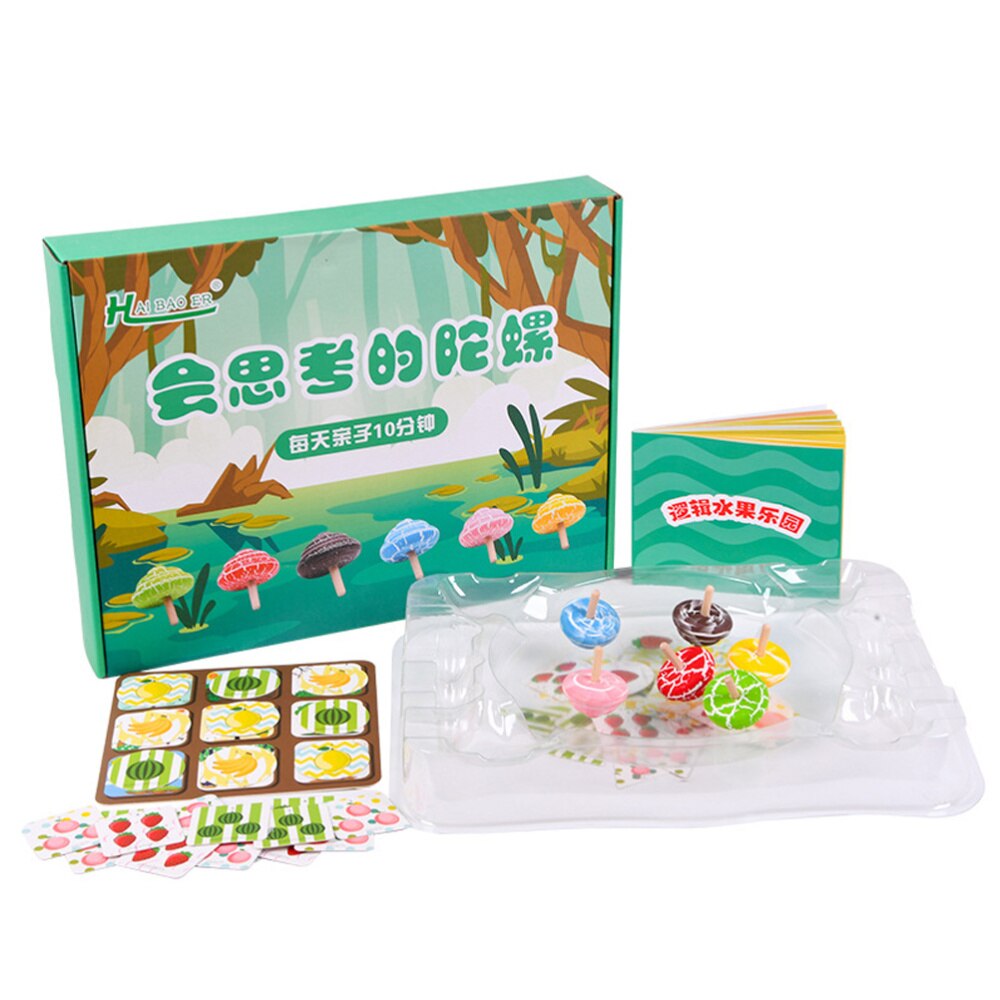 1Pc Spinning Top Speelgoed Rotatie Gyro Speelgoed Houten Peg-Top Recreatie Speelbal Voor Kids Familie: Default Title