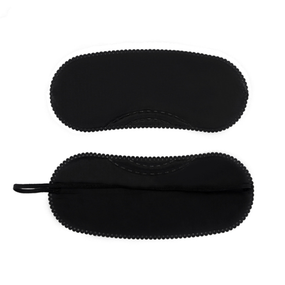 Mascarilla de encaje para dormir, máscara suave para los ojos con sombreado negro, máscara portátil para cubrir los ojos, parche para siesta, herramientas para dormir, 3 unids/lote