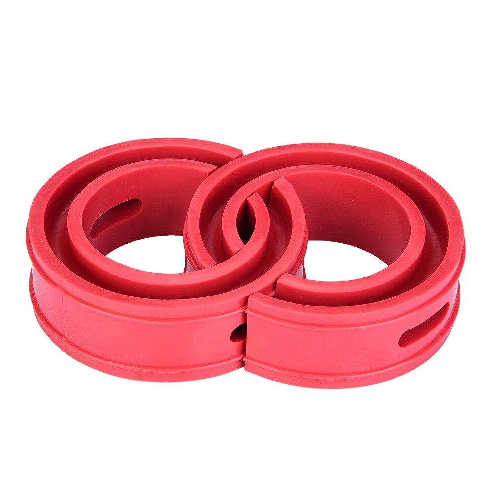 Universele Auto Schokdemper Veer Rubber Bumper Type A-F - 2 Stuks Geschikt Voor Diverse Merken Rode Kleur