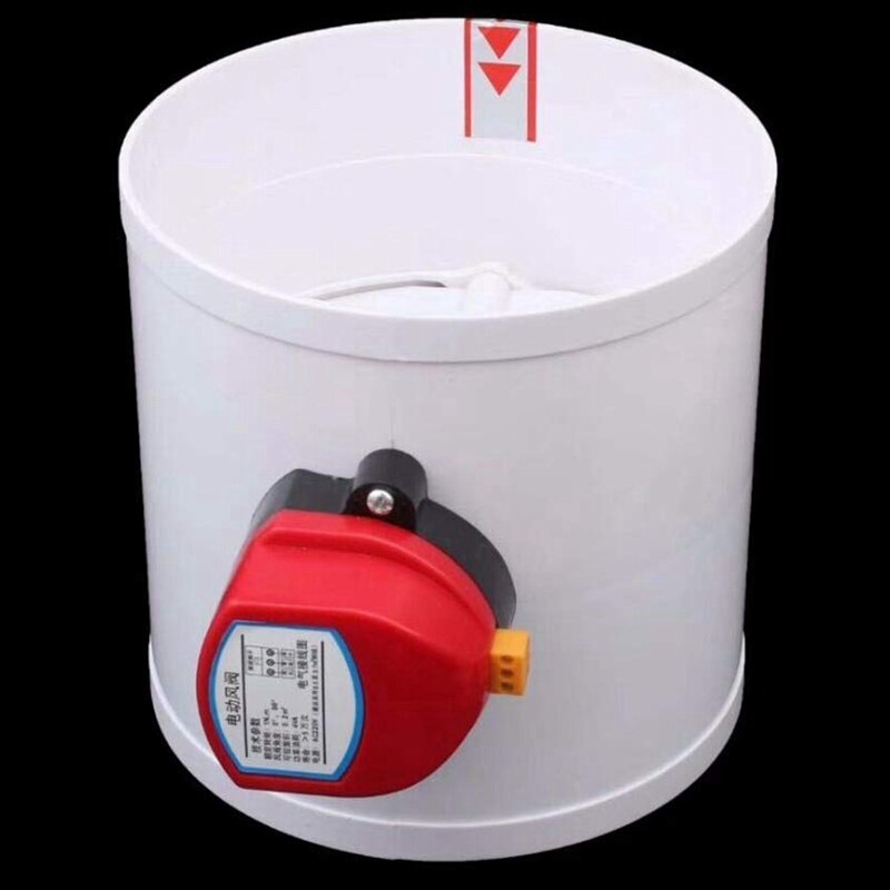HVAC 160mm Air Damper Valve Electric Motorized Check Valve for 6 Inch Ventilation Solenoid Valve with Actuator 220V