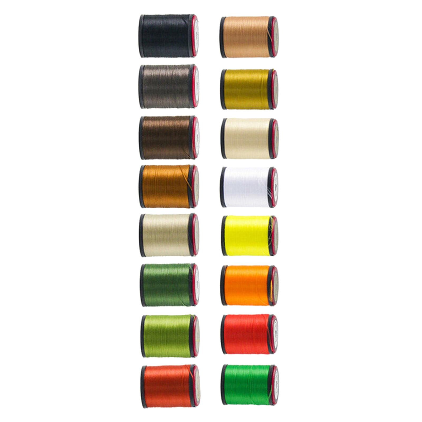 8Pcs Lightly Waxed Fly Tying Thread Kit Fly Tying Supplies High Strength