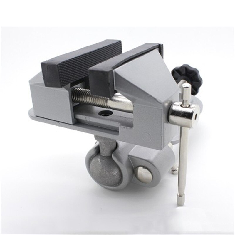 Mini Multifunction 2 in 1 Table Vise Bench Vice Aluminium Alloy 360 Degree Rotating Universal Clamp Units Vise