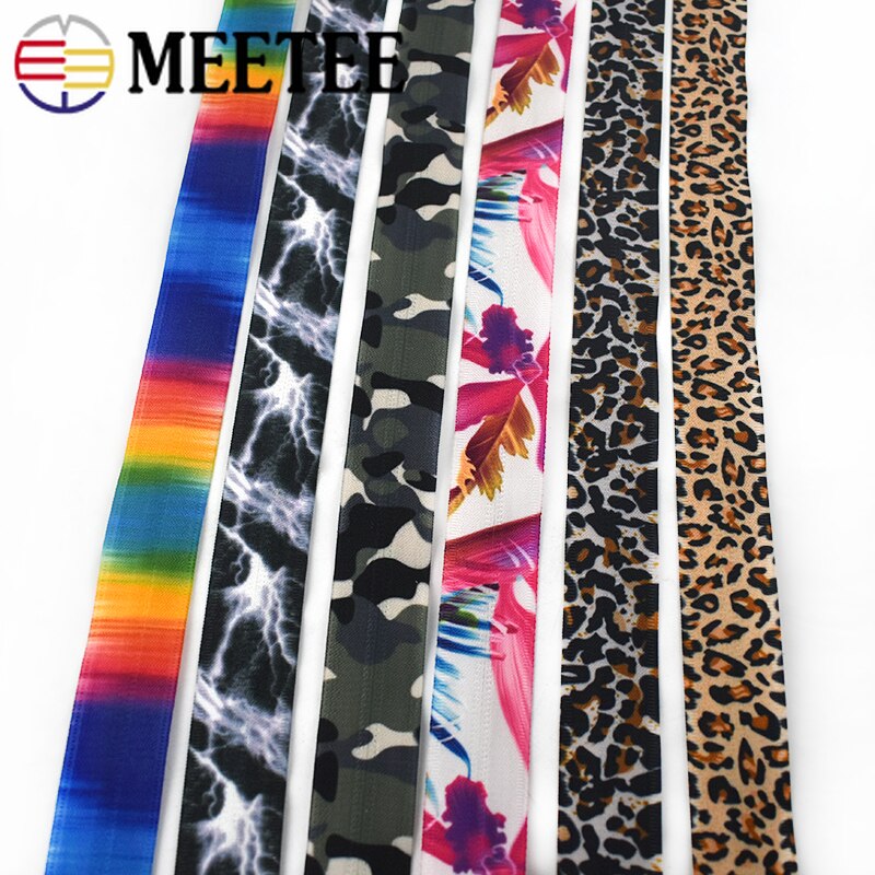 2/4M 5# Printed Invisible Nylon Zippers Handbag Travel Bag Plastic Sewing Zipper Zips Repair DIY Luggage Garment Accessories