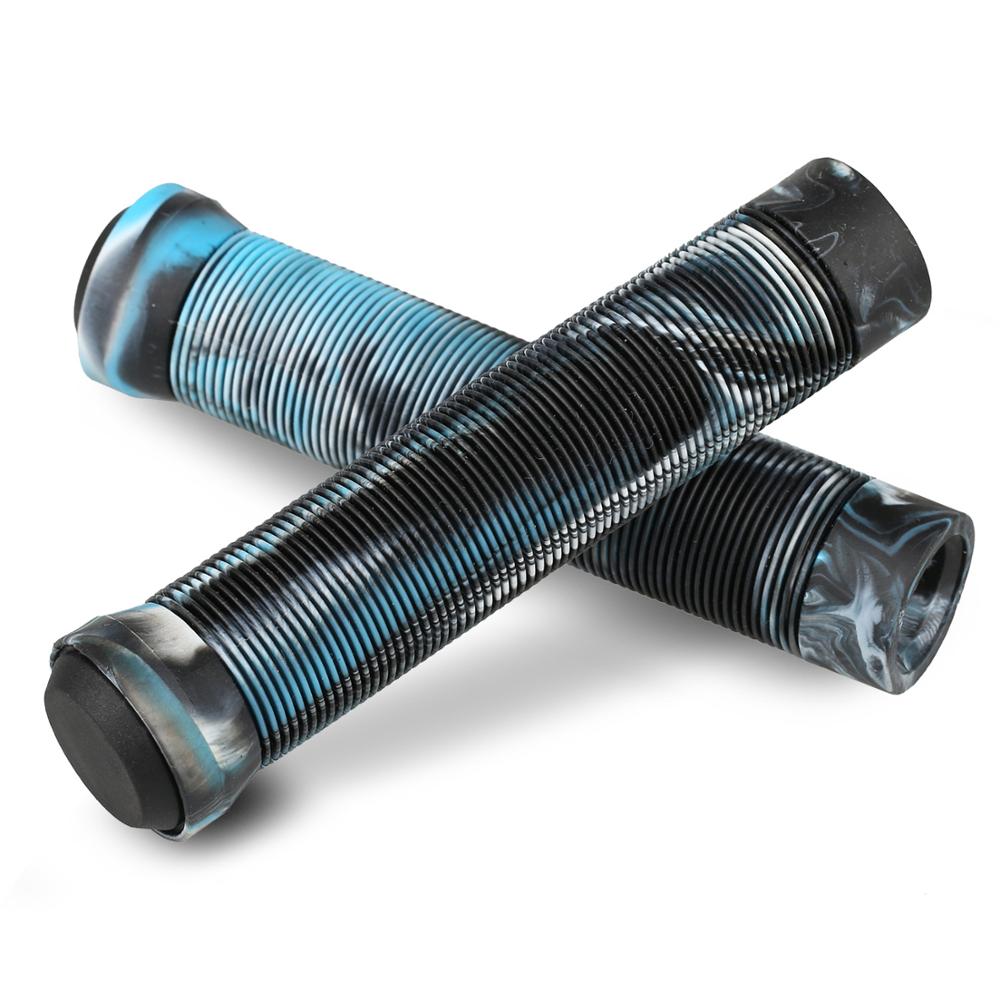 Bicycle Handlebar Grips BMX Bicycle Grips 2PCS Grips for pro scooter blue &amp;black